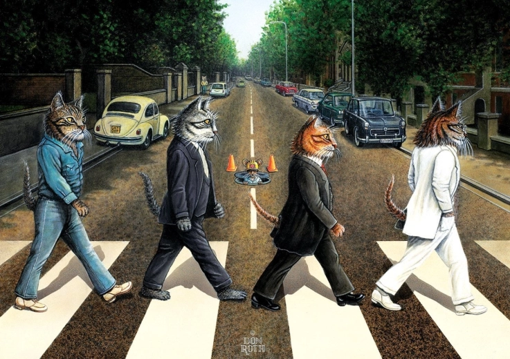 Puzzle Tabby Road 1000 dílků