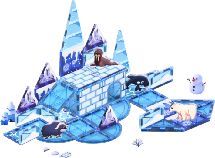 Průhledné modré panely jako led