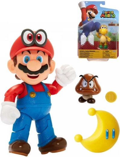 Nintendo Super Mario figurka 10 cm s doplňkem - 1 kus