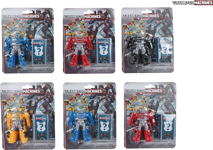 Transformující robot-auto 9,5 cm s doplňky