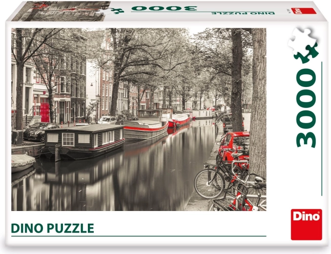 Stylový motiv amsterdamského kanálu