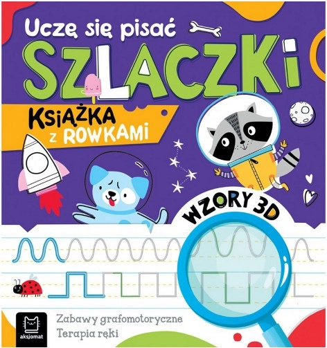 Učím se psát ozdobné čáry – kniha s drážkami