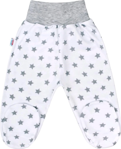Dojčenské polodupačky NEW BABY Classic II šedé s hvězdičkami