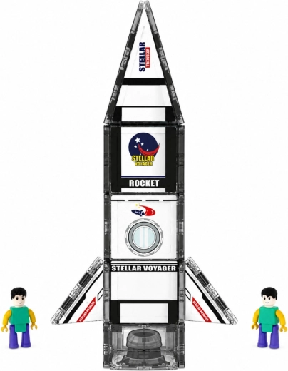 Vesmírná raketa z magnetických dílků