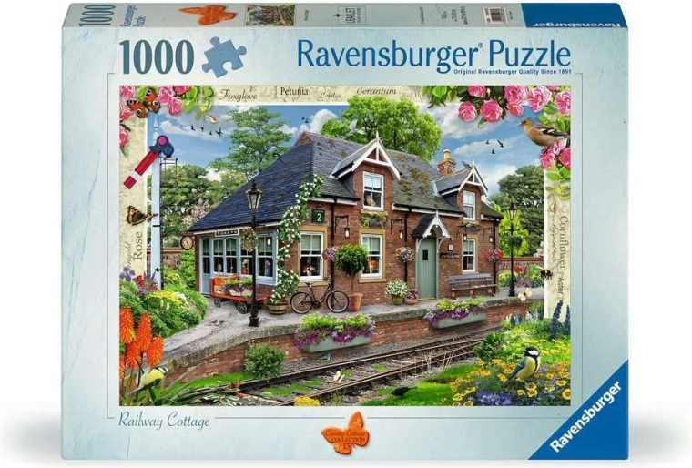 Ravensburger puzzle Country Cottage: Nádraží 1000 dílků