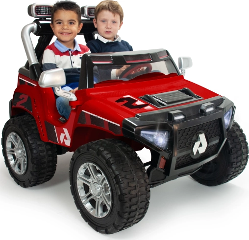 Dětské elektrické autíčko 24V monster pro dva, LED světla – INJUSA
