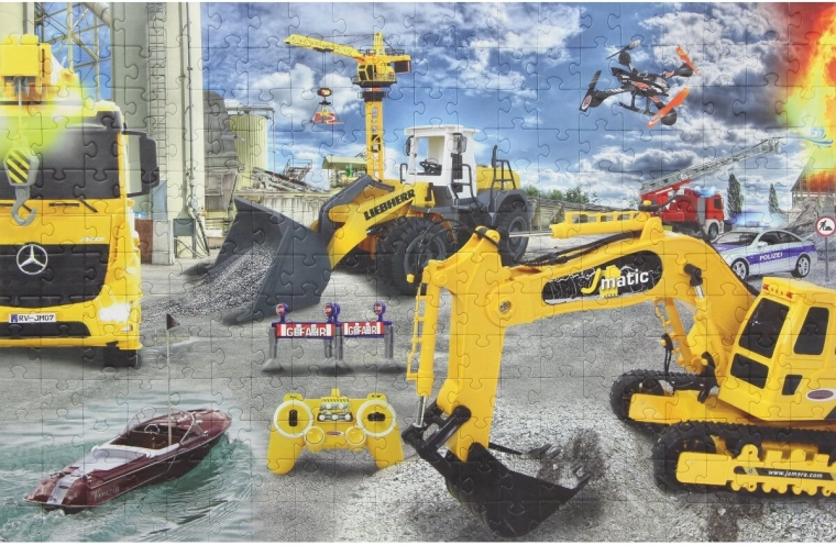 Jamara puzzle se staveništěm 260 dílků