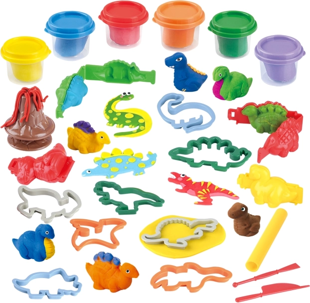 Modelína Dinosaurus 6x56g