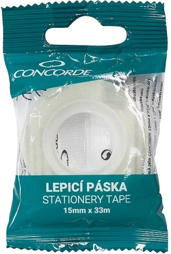 Transparentní lepicí páska Concorde 15 mm × 33 m