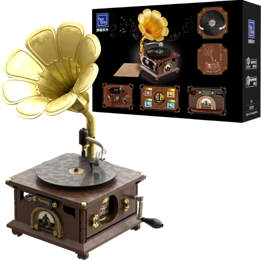 Pantasy vintage gramofon ze stavebnice
