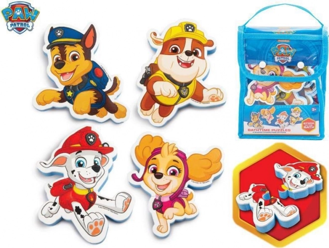 Pěnové puzzle do vany PAW PATROL v taštičce (18m+)