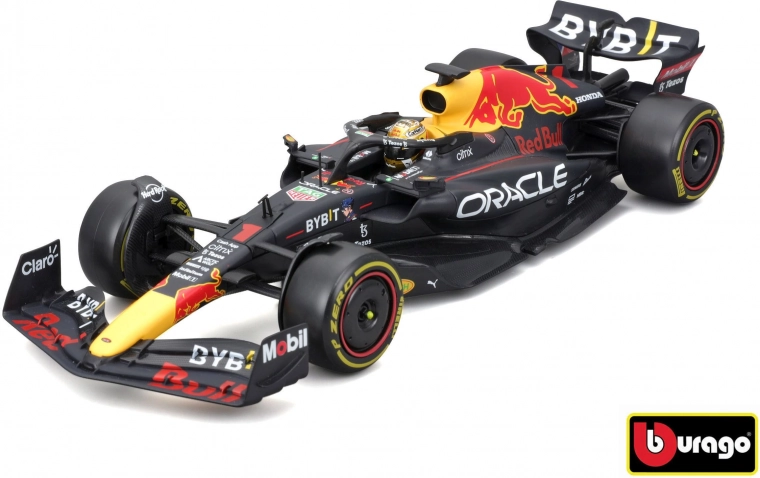 Kovový model F1 ORACLE RED BULL RACING RB18 1:24 s jezdcem Max Verstappen