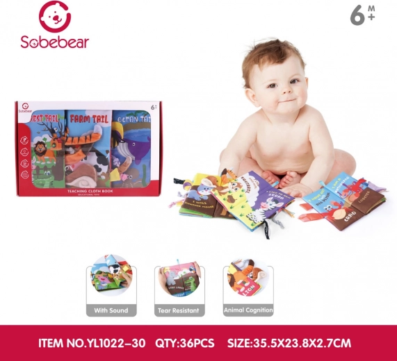 Sada tří senzorických knížek pro nejmenší