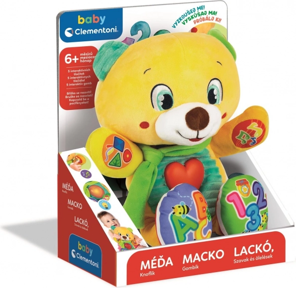 Interaktivní plyšový medvídek Knoflík BABY CLEMENTONI CZ/SK/HU