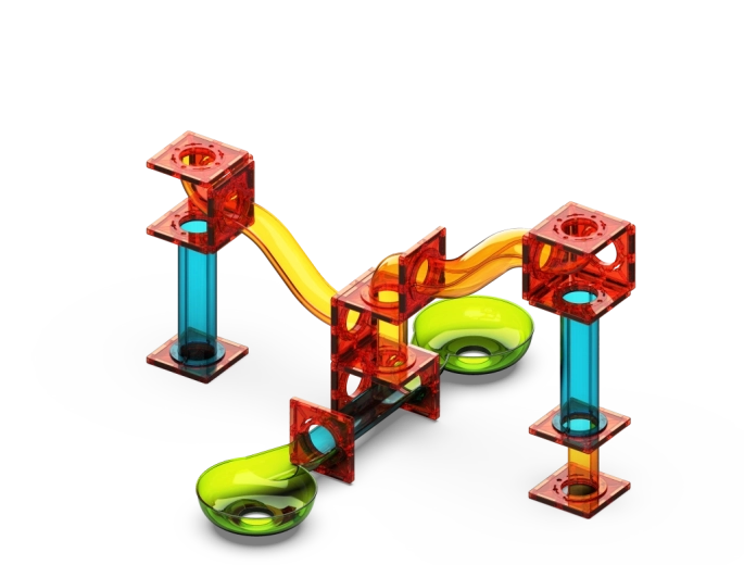 Průhledné barevné díly pro názornou zábavu