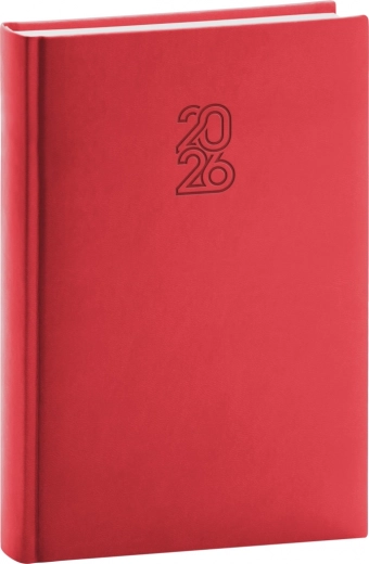 Denní diář 2026 červený