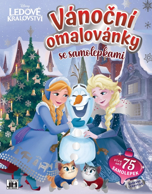 Vánoční omalovánky se samolepkami Frozen: Ledové království