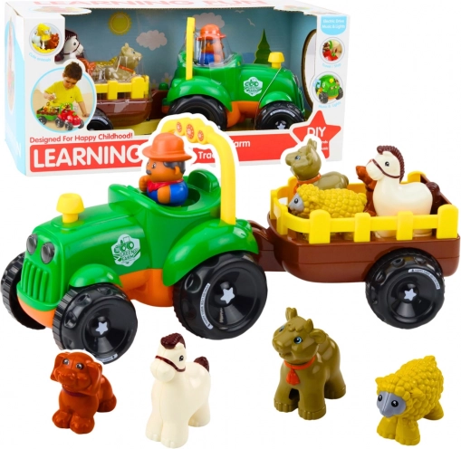 Interaktivní traktor se zvířátky