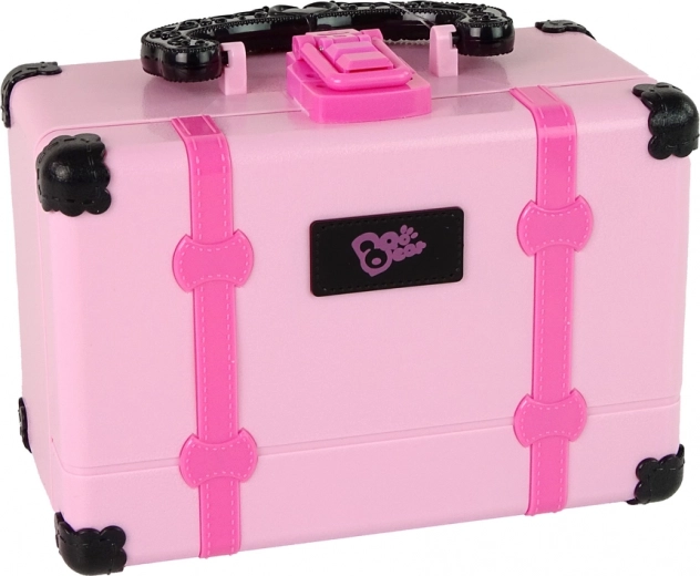 Vše přehledně v růžovém kufříku se zrcátkem
