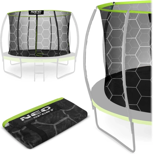 Neo-sport vnitřní ochranná síť k trampolíně 252 cm (8 ft) pro 6 sloupků