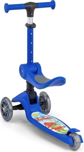Stabilní tříkolový design se sedátkem