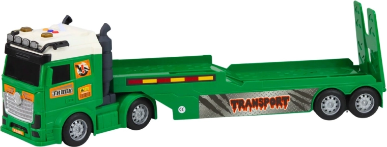 Tahač s nízkoložným návěsem a efekty