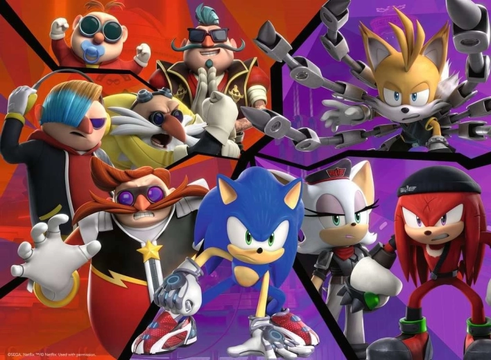 Ravensburger dětské puzzle Sonic Prime 100 dílků