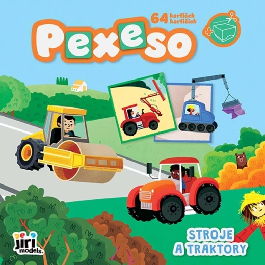 Pexeso v sešitu stroje a traktory