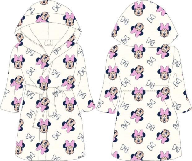Disney Minnie Mouse dívčí župan (98–128 cm) - 1 kus – Velikost: 98-104