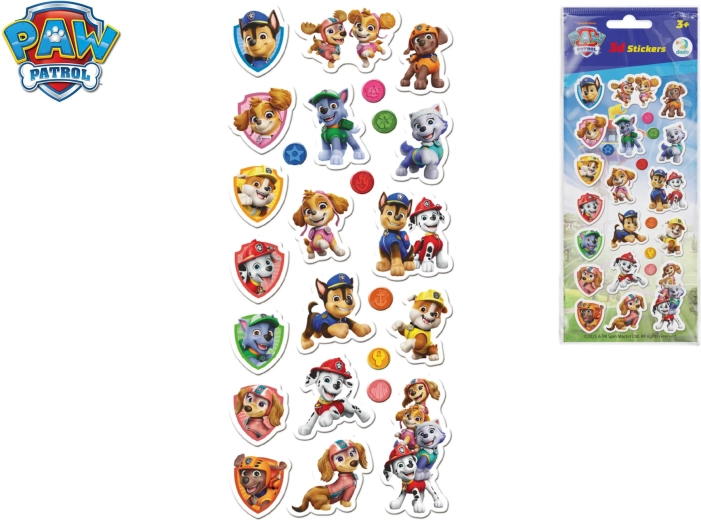 Sada 3D samolepek Paw Patrol