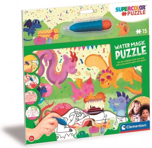 Kouzelné puzzle Water Magic: Dráčci 15 dílků