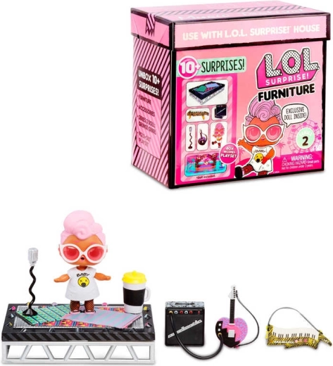 L.O.L. Surprise! Furniture hudební festival set s panenkou a doplňky - 1 kus