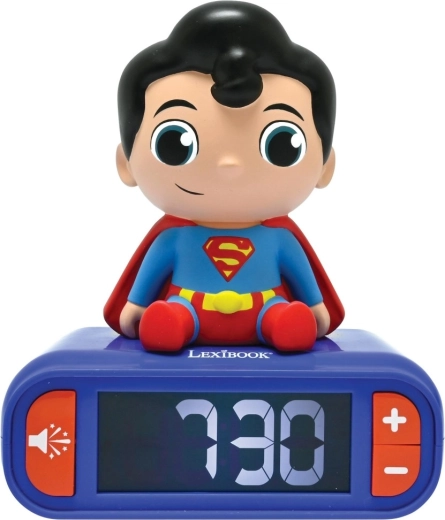 Lexibook budík SUPERMAN se svítící figurkou