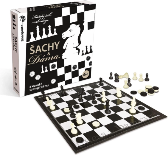 Bonaparte šachy a dáma 2 v 1