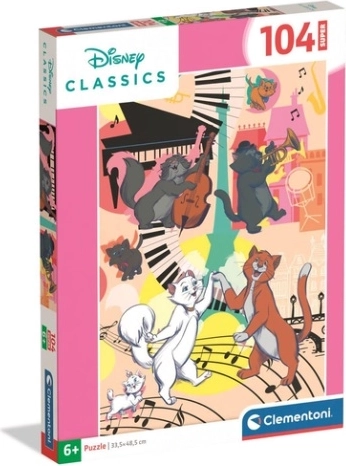 Clementoni puzzle Super Aristocats 104 dílků
