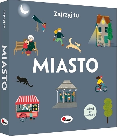 Zajrzyj tu: město – dětská knížka s okénky