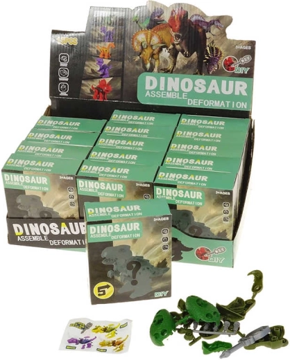 Dinosaurus šroubovací stavebnice s nástrojem a překvapením - 1 kus