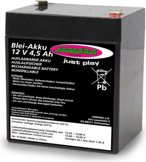 Olověný akumulátor 12 V 4,5 Ah pro elektrická vozítka Jamara - 1 kus