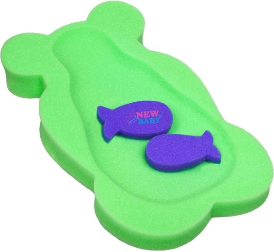Pěnová podložka do vany New Baby Basic medvídek zelená
