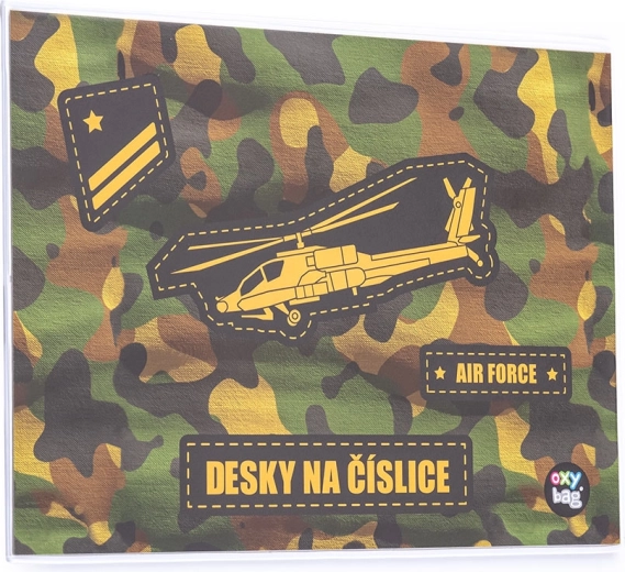 Desky na číslice s motivem Helikoptéra