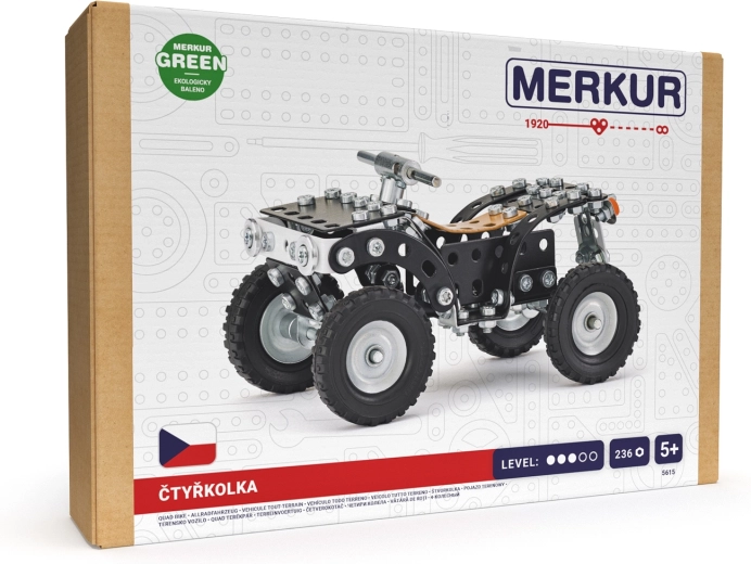 MERKUR Čtyřkolka – stavebnice 236 dílků