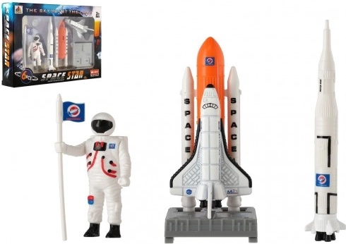 Vesmírná hračka - sada astronautů a raketoplánu
