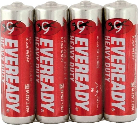 Energizer Eveready Heavy Duty Red AA R6 1,5 V – tužkové baterie, 4 ks