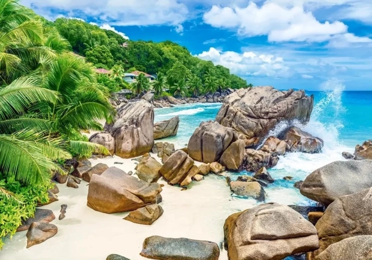 Puzzle La Digue, Seychely 500 dílků CASTORLAND