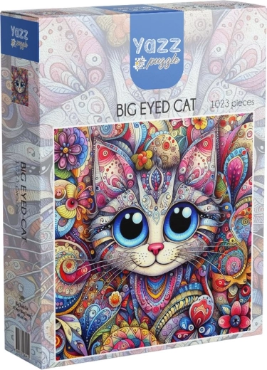 YAZZ puzzle kočka s velkýma očima (1023 dílků)