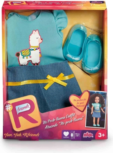 Obleček pro panenku se sukní a tričkem