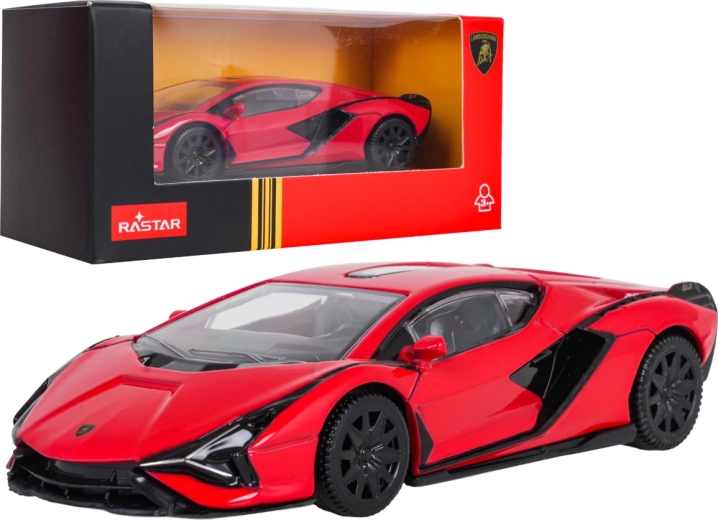 Kovový model Lamborghini Sián RASTAR v měřítku 1:43 – Červená