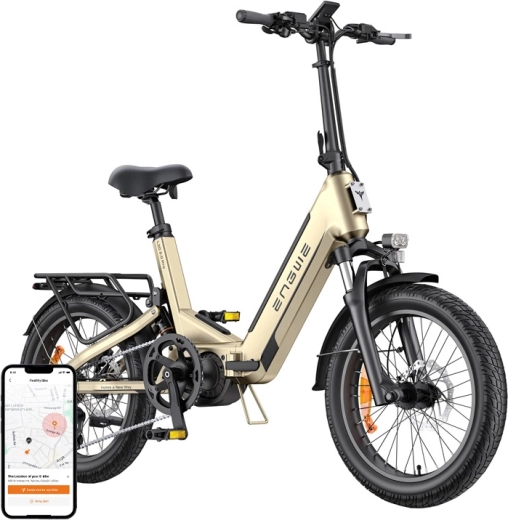 Engwe L20 3.0 pro skládací městské elektrokolo 20" zlaté
