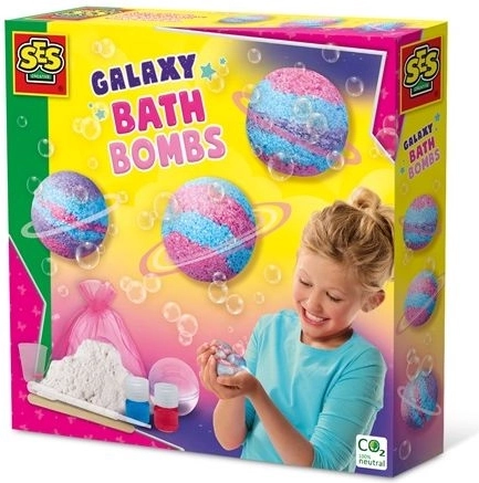 SES Creative galaxy šumivé bomby do koupele – kreativní sada