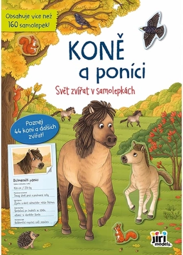 Svět zvířat v samolepkách: Koně a poníci